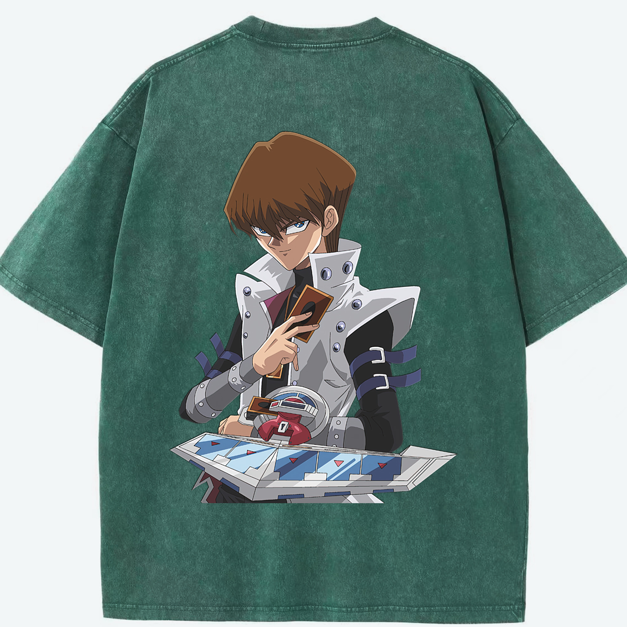 （画像用） 遊☆戯☆王 Yu-Gi-Oh! 綿100% ヴィンテージ風 半袖Tシャツ（背面プリント）